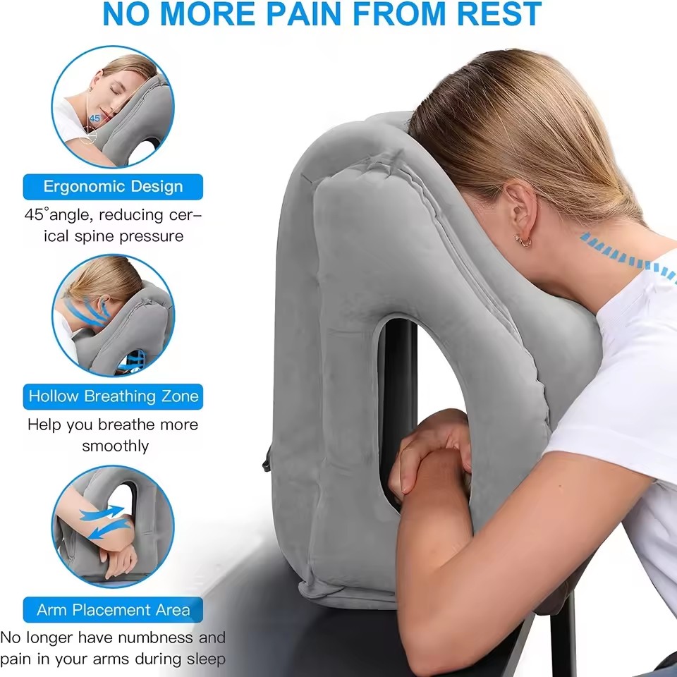 وسادة سفر قابلة للنفخ، إكسسوار - مراجعة Travel Accessories Long Flight وسعره